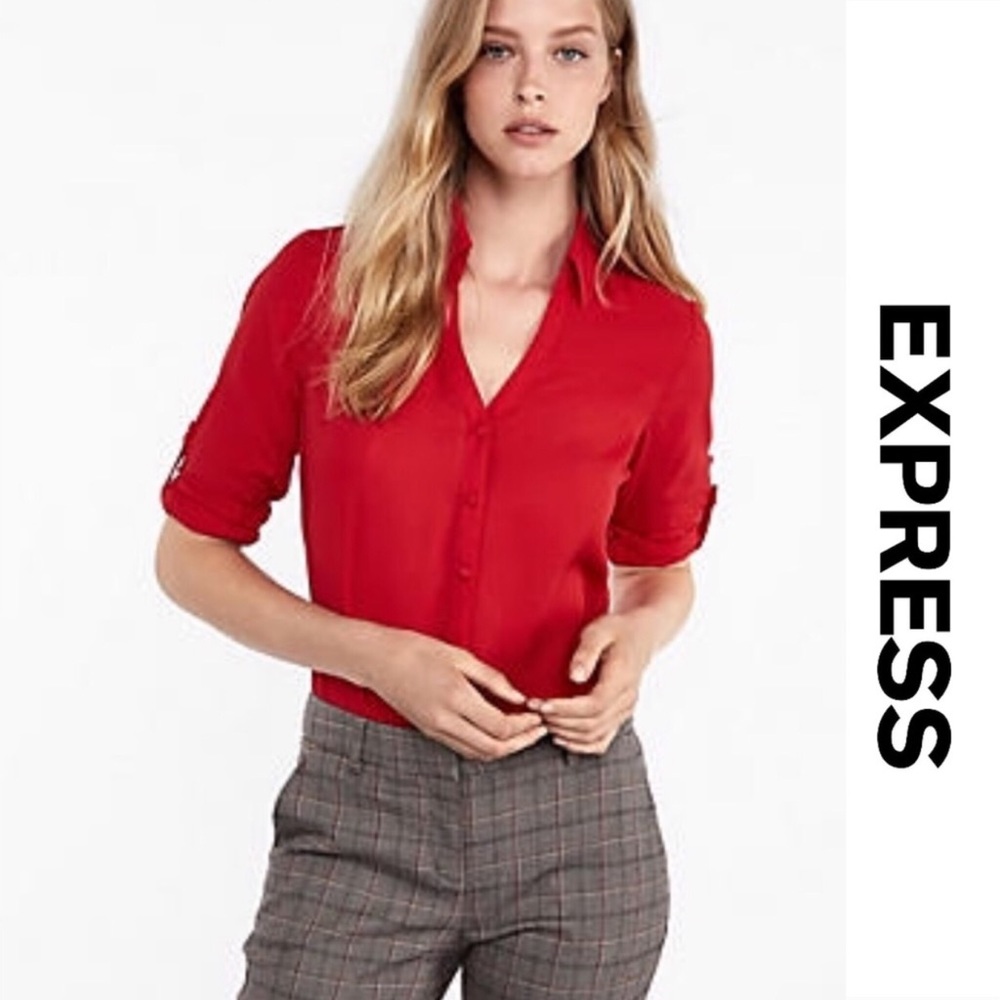 EXPRESS Red Blouse